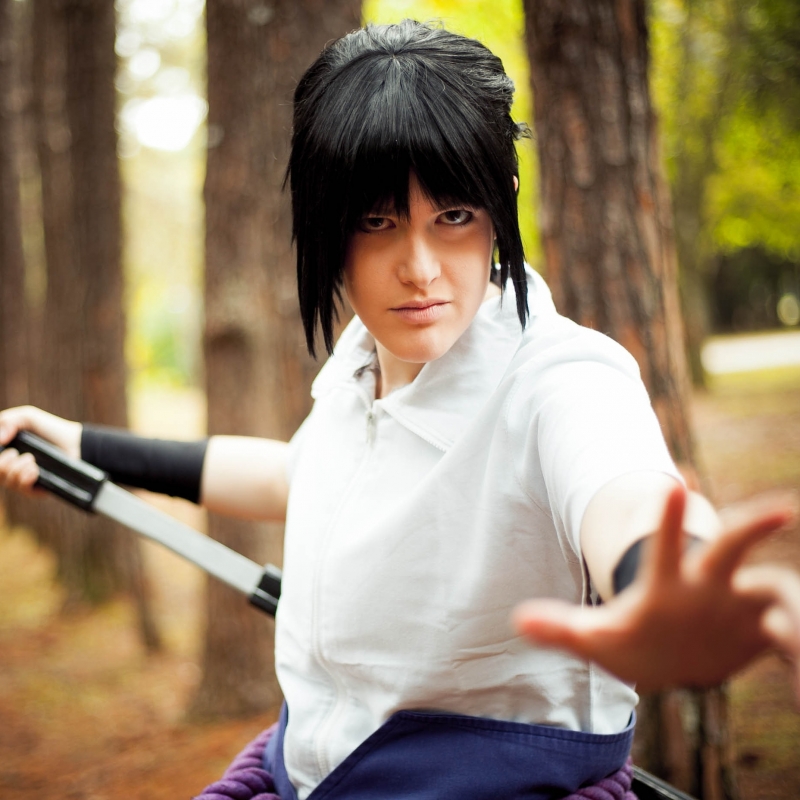 Roupa Do Sasuke Uchiha Cosplay